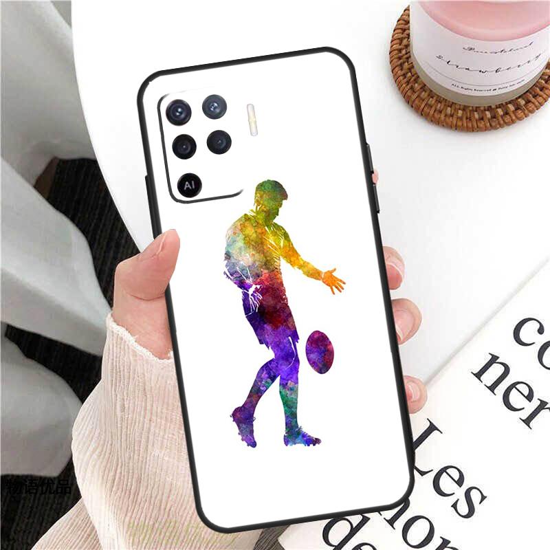 

Rugby Football Sport Case For Oppo A38 A80 A60 A40 A78 A18 A98 A58 A96 A76 A16 A94 A74 A54 A15 A17 A57 A77 A5 Pro OPPO A57 5G