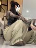 2023 Spring/Autumn Women's High Street Solid Color Loose Wide Leg Jeans