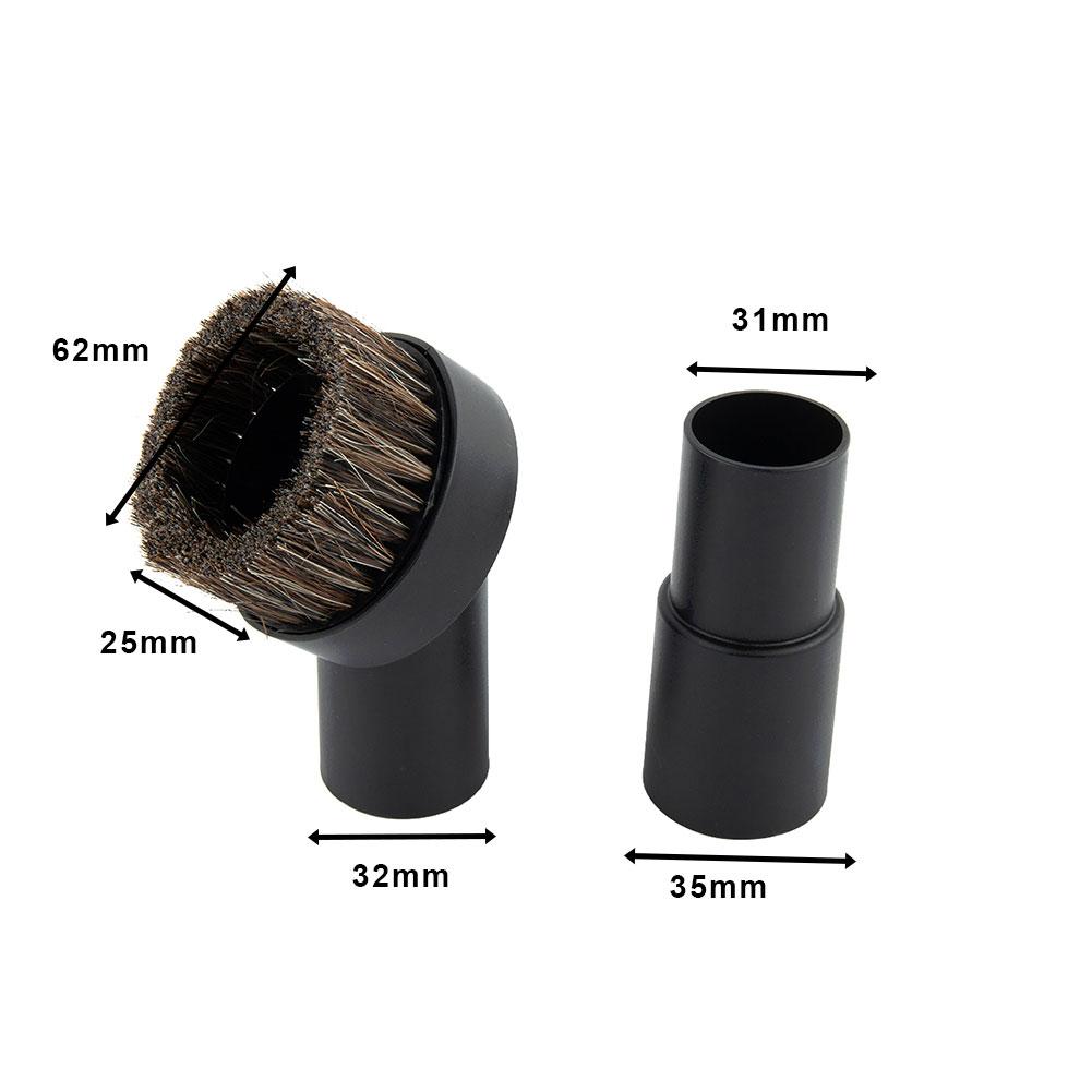 Round Brush Adapter Round Brush Soft Bristles 1 Set