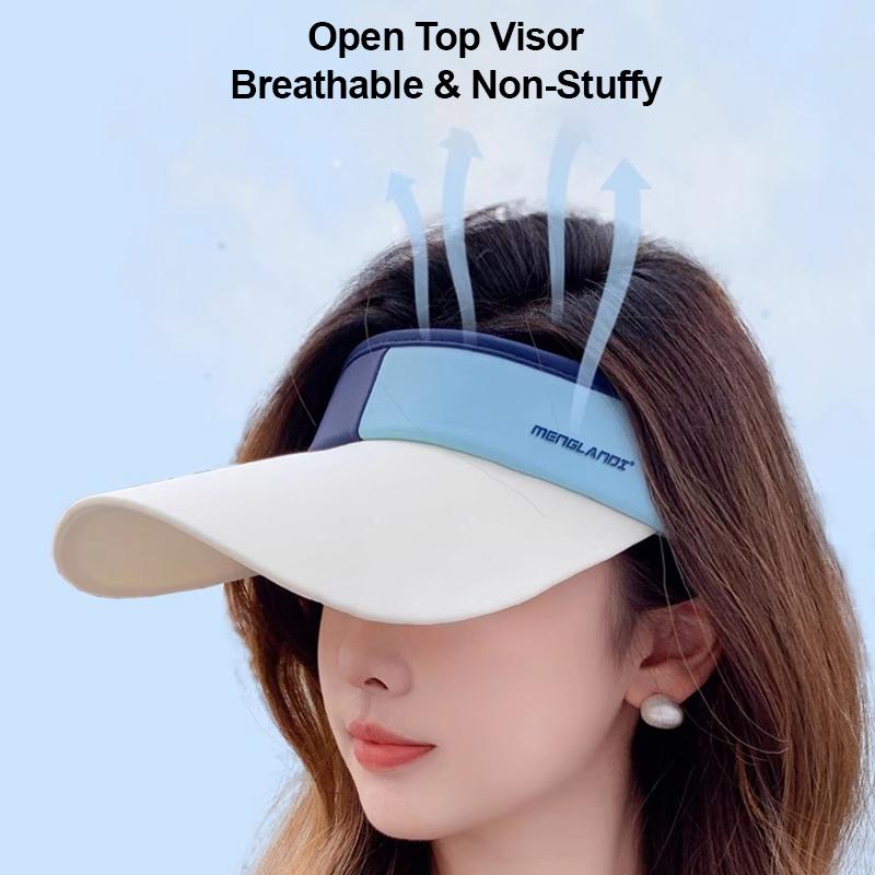 Women Color Block Sun Visor Hat for Women Travel Jogging Summer Cycling Sporty Outdoor Casual Breathable Golf Empty Top Sun Hat