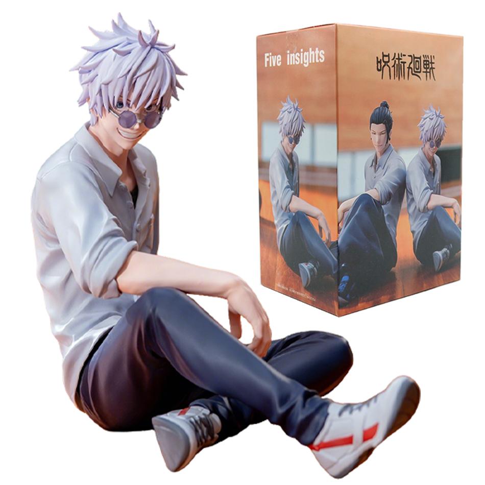 NOU În Stoc Jujutsu Kaisen 10cm Gojo Satoru Geto Suguru Figurină de Acțiune PVC Jucării Kawaii Păpuși Anime Cadou de Ziua de Naștere