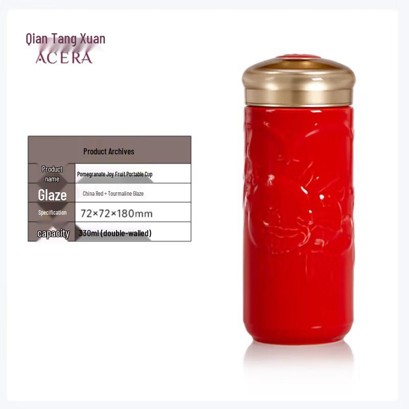 

Qian Tang Xuan Pomegranate Ceramic Tea Cup