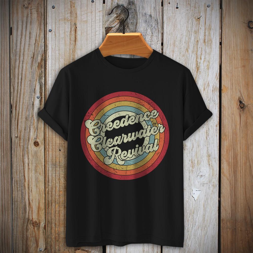 Rock Band Creedence Clearwater Revival T-Shirt John Fogerty Tom Fogerty Stu Cook L