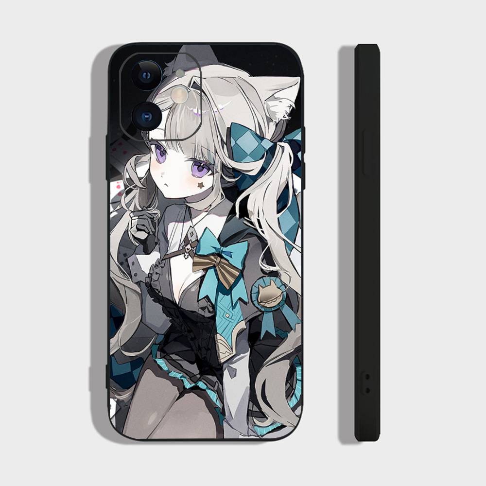 Lynette Anime Game Genshin Impact Phone Case For IPhone 17 Air 16 15 14 13 Pro Max 11 12 Black Silicone Cover