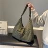 Quilted Underarm Bag Shoulder Bag Crossbody Bag Tote Bag Nylon Handbag Solid Color Armpit Bag Versatile Trendy Bag