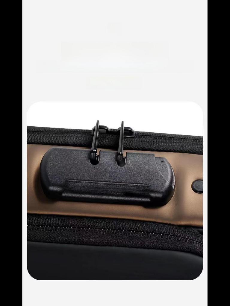 Bandolera de Pecho Antirrobo de Gran Capacidad para Hombre con Cierre de Contraseña - Bolso de Hombro Multifunción para Motocicletas o Uso Casual