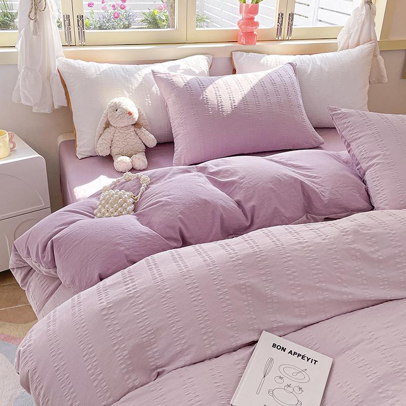 100% skin-friendly bedding sheets, pillowcases, quilt covers, four-piece sets, three-piece sets.