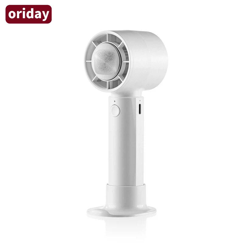 

2026 Portable USB Mini Handheld Cooling Fan with Phone Holder and Powerful Turbo Semiconductor 63x52x152 mm білий