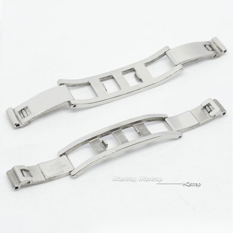 Butterfly Watch Buckle 3mm 4mm 5mm 6mm Stainless Steel Double Pull Folding Clasp Watch Strap Buttons Watchband Buckles