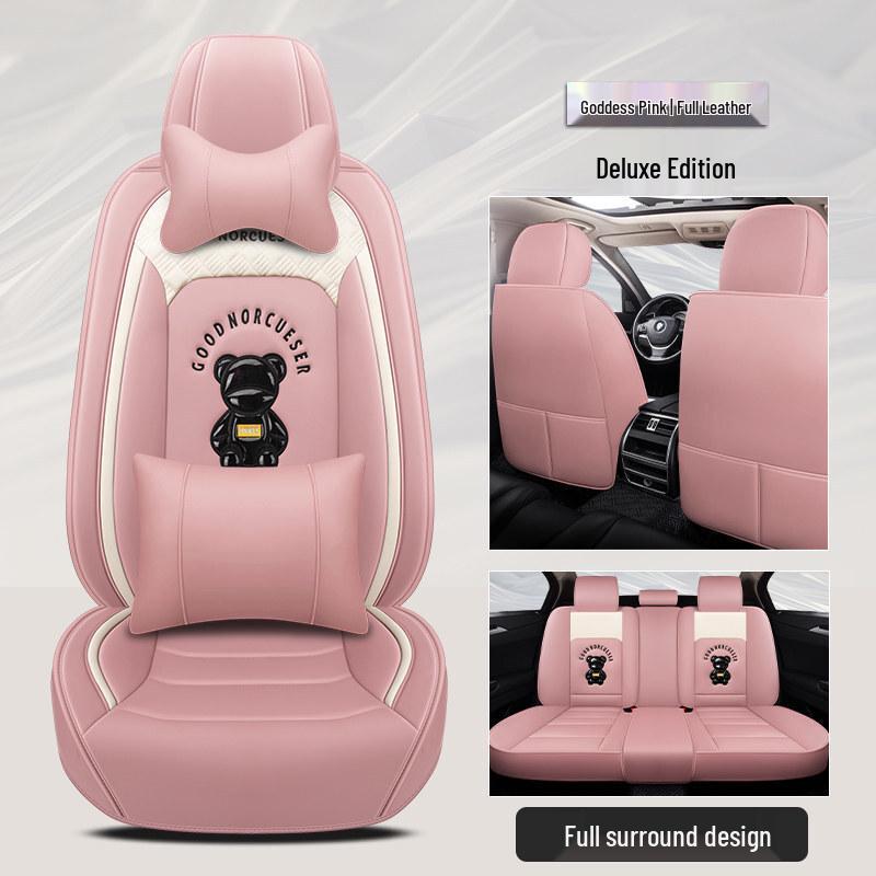 Ouzhi Goddess Cartoon Car Seat Cushion Cover - Universal Fit for All Seasons