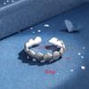 Buyee 925 Sterling Silver Couples Jewelry Sets Shell Shape Simple Open Bangle Ring for Woman Man Fashion Fine Jewelry Circle