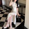 Sommer neu toll aussehend altersmindernd beliebt dieses Jahr, nationaler Stil Cheongsam neues chinesisches langes Kleid