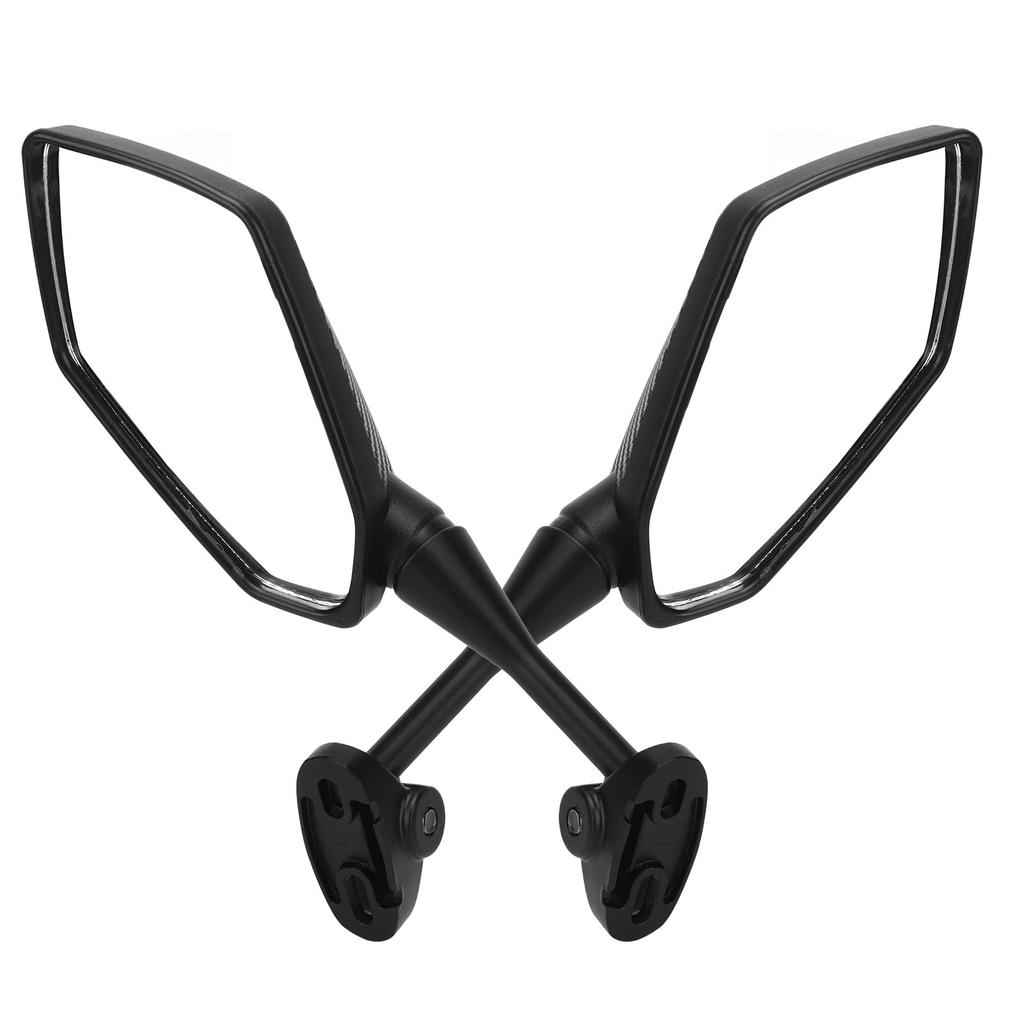1 Pair Motorcycle Rearview Side Mirrors Carbon Fiber Style Replacement for HYOSUNG GT125R GT250R