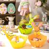 Sundries Container Case Metal Rabbit Candy Box Cut Cartoon Felt Bunny Basket Exquisite Small Easter Storage Case Children Gifts