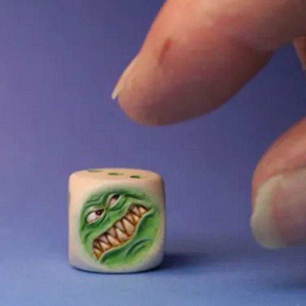 Display Halloween Tabletop Game Big Eyes Mouth 5pcs/Set Resin Dice Set Creative   Home Decor