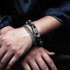 Cool Fashion Motorcycle Hip-hop Jewelry Water Ripples and Domineering Bracelet