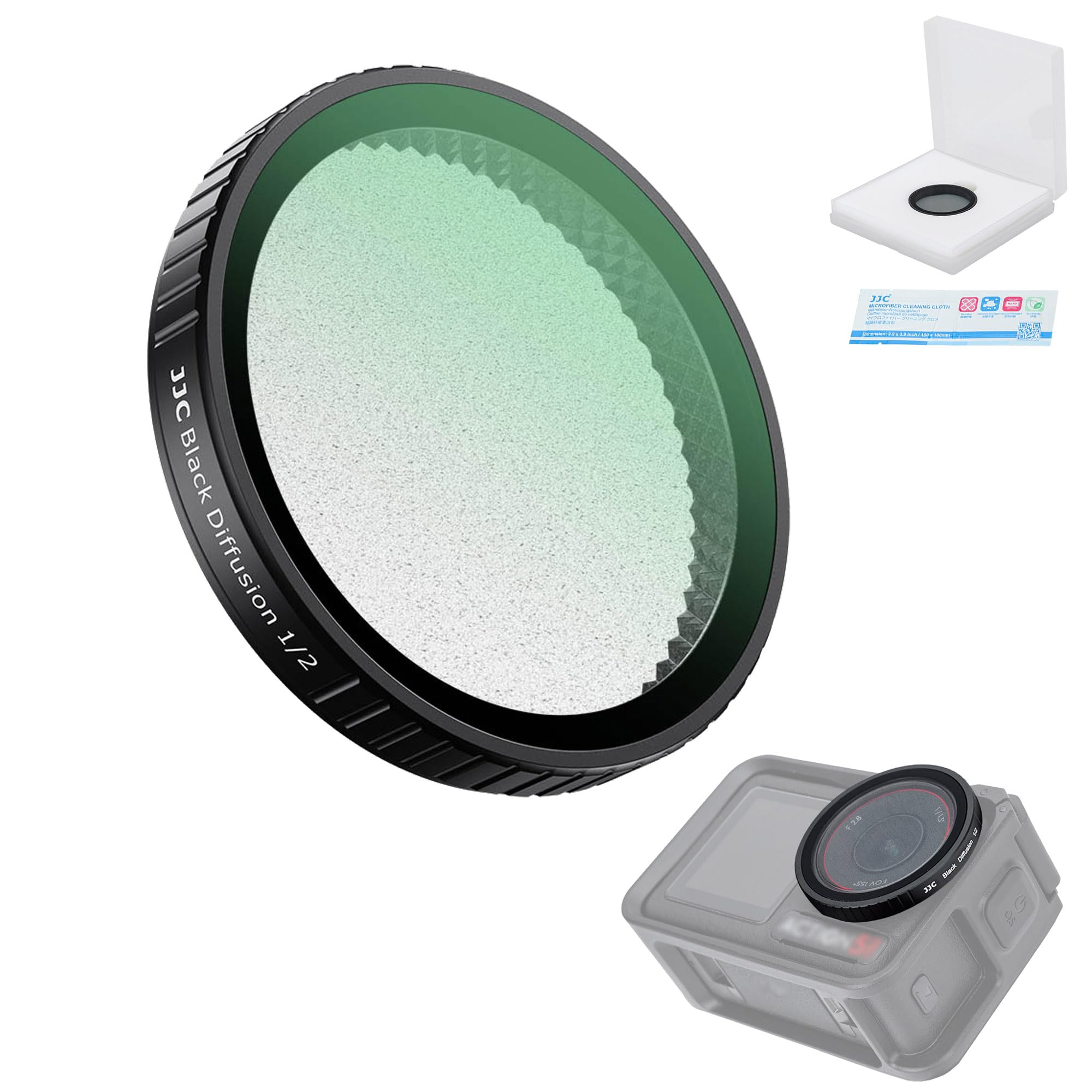 

JJC DJI Osmo Action 5 4 Action 3 Black Mist Filter Mist Movie Effect Filter Кришка об’єктива Захист камери Фільтр Reflection Removal Color Contrast