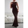 Women's Autumn and Winter Sexy Elegant Slim Vest Knitted Dress