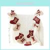 Christmas Banner Garlands With Glove And Sock Design For Holiday Party Decor
