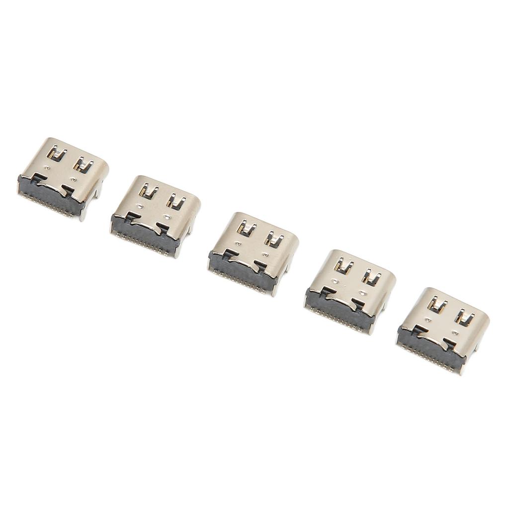 5Pcs Gamepad Socket Connector Port Type C Interface Replacement Power Charging Socket for PS5