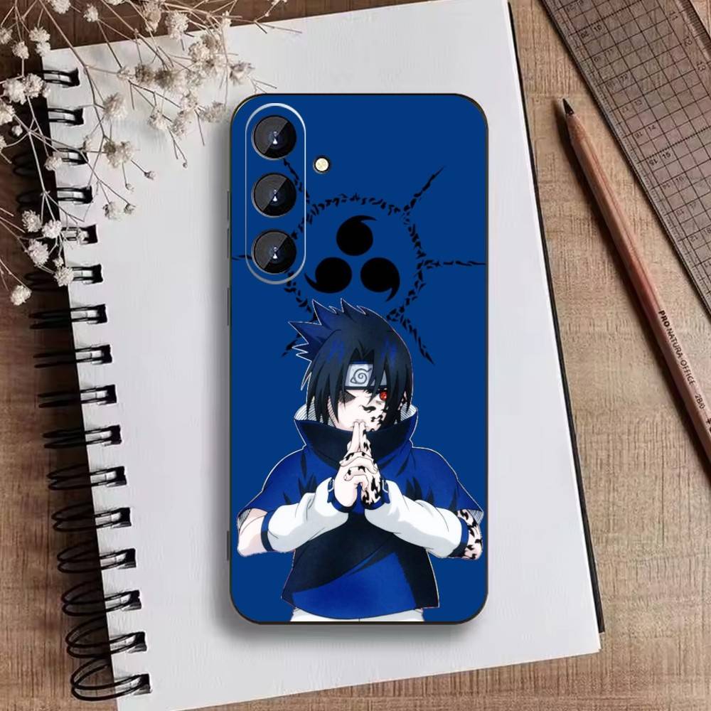 P-Narutos Cover K-Uchiha Phone Case For Samsung Galaxy A73,A21s,A22,A31,A52,A53,A71,A41Soft Black Shell