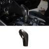 Clear 1 Piece Car Gear Shift Head Knob Decorative Cover Trim Dry Carbon Fiber Car Accessories For Alfa Romeo Giulia/Stelvio