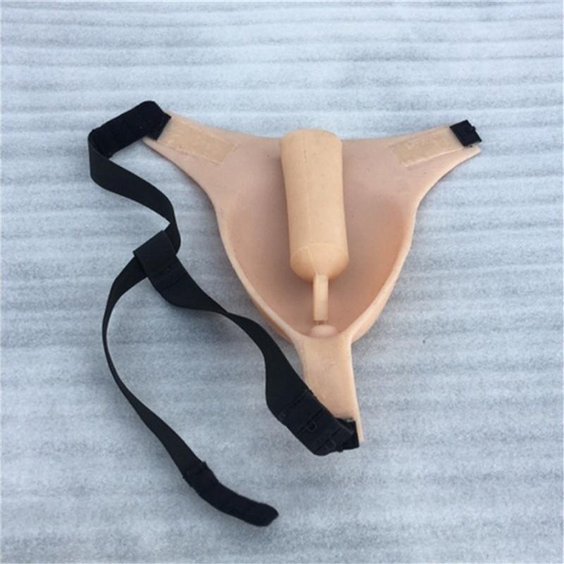 Cross Dresser Underwear Pad Silicone Artificial Fake Vagina Built-in Pad with Lifelike Clitoris