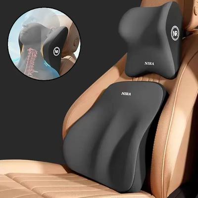 Mousse à Mémoire Voiture Universel Appui-tête Coussin Lombaire Coussin de Dos Oreiller Lombaire Confort Voiture Oreiller de Nuque Confort Voiture Accessoires Généraux Voiture