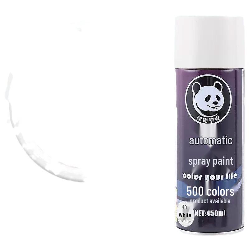 Automatic Hand-Crank Self-Spraying Anti-Rust Paint for Cars, Furniture, and Woodwork - Black & White.