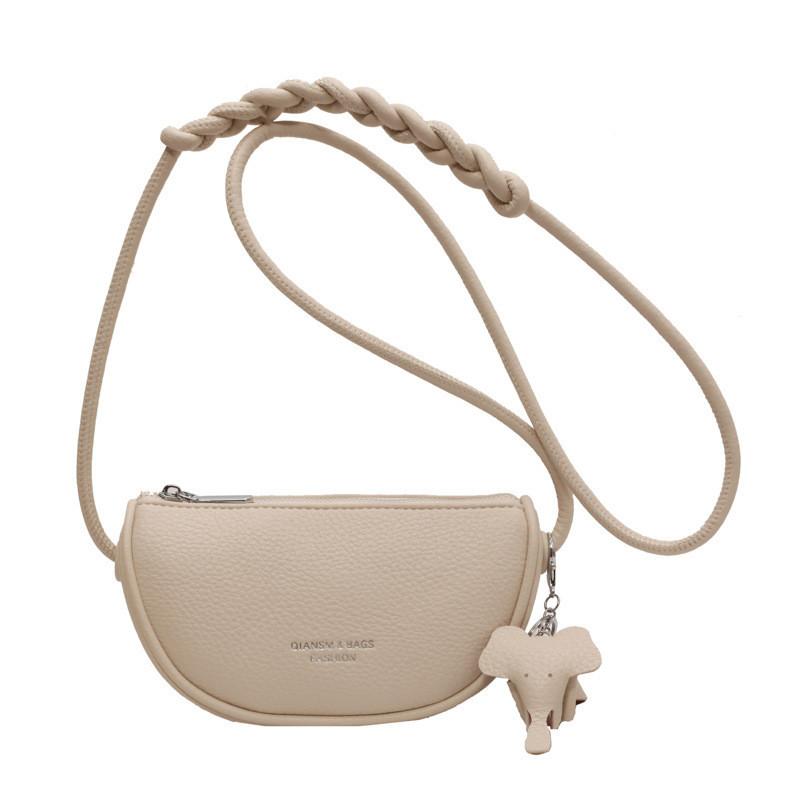 Chic Street Fashion Pu Armpit Bag Women s 2023 Summer Small Shoulder Bag Trendy Saddle Bag белый