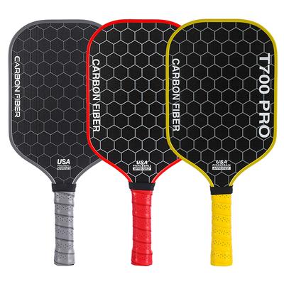 Raquette de Pickleball T700 Raquette de Pickleball en Fibre de Carbone Raquettes de Pickleball Cœur en Nid d'Abeille Polypropylène 16mm
