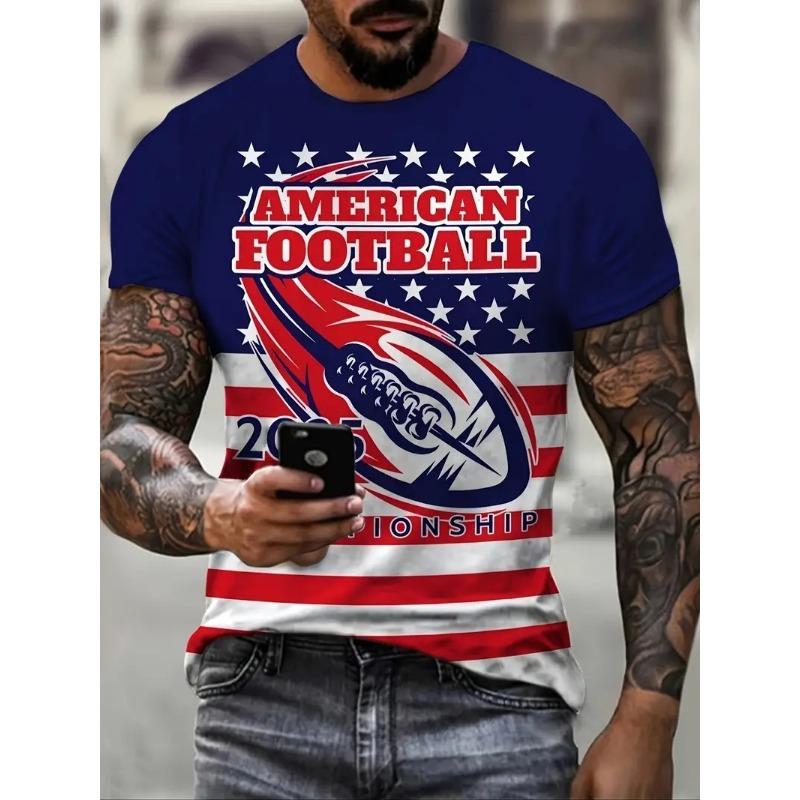 Sommerlicher Farbverlauf 3D-gedrucktes Slim-Fit T-Shirt mit Rundhalsausschnitt für trendbewusste Männer Shirt