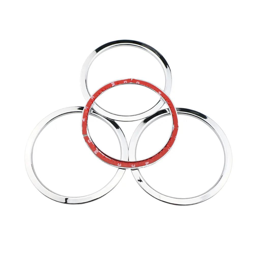 Car Door Radio Speaker Ring for Nissan X-Trail Xtrail T32 2014 - 2025 4Pcs ABS Stereo Cover Circle Sticker Accessories