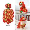 Fun Hoodies Coat Chinese New Year Lion Dance Pet Costume, Stylish Outfit for Furry Friend for Holiday Stage Performance Cosplay