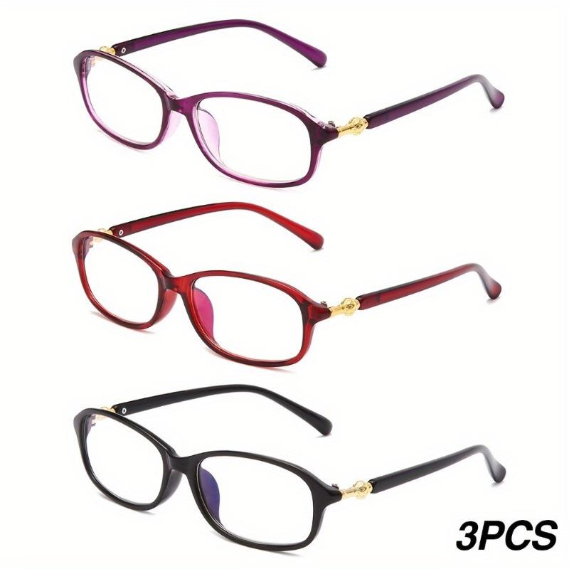 

3 пары ультралегких элегантных очков для чтения, модных и универсальных для чтения +3.5