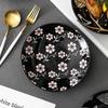 Diruien Japanese Style 8-inch Round Ceramic Deep Plate