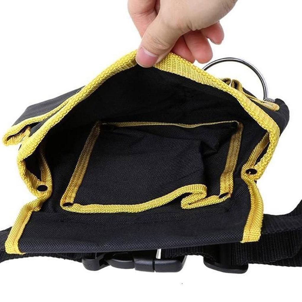 Canvas Cow Skin Made Tool Belt - Scratch-proof Wear-resistant Tear-resistant Tool Belts For 11 Pockets