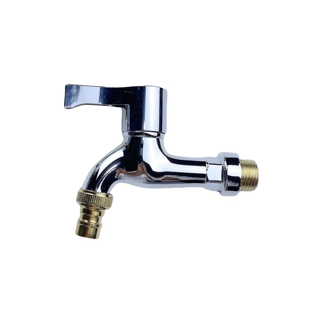 1pcs Washer Faucets 1/2" Male Wall Mounted Garden Balcony Water Tap Plastic Water Hose Quick Connector Single Cooled Faucet