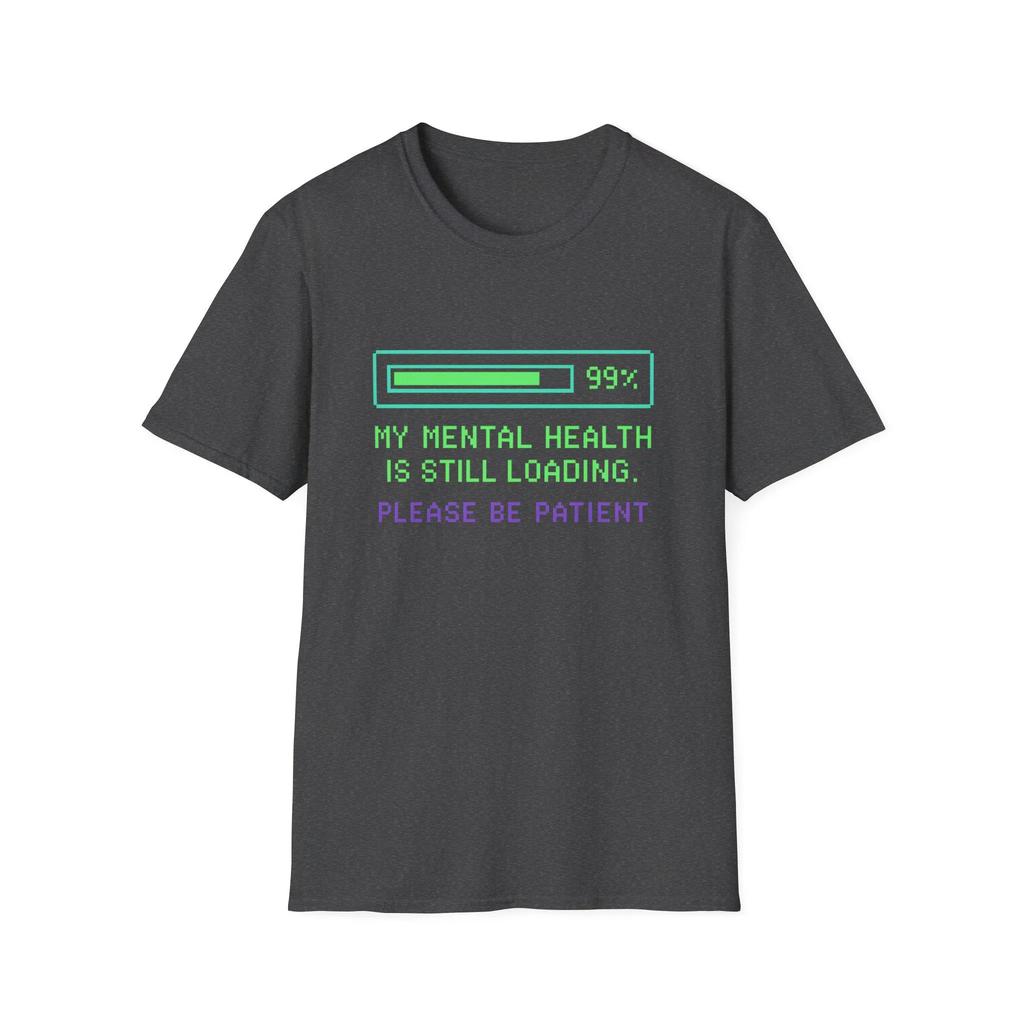 Retro Unisextal Health Loading TShirt Funny 8Bit Progress Bar Tee Vintage Gamer Style Neon Pixel Graphic Unisex Shir