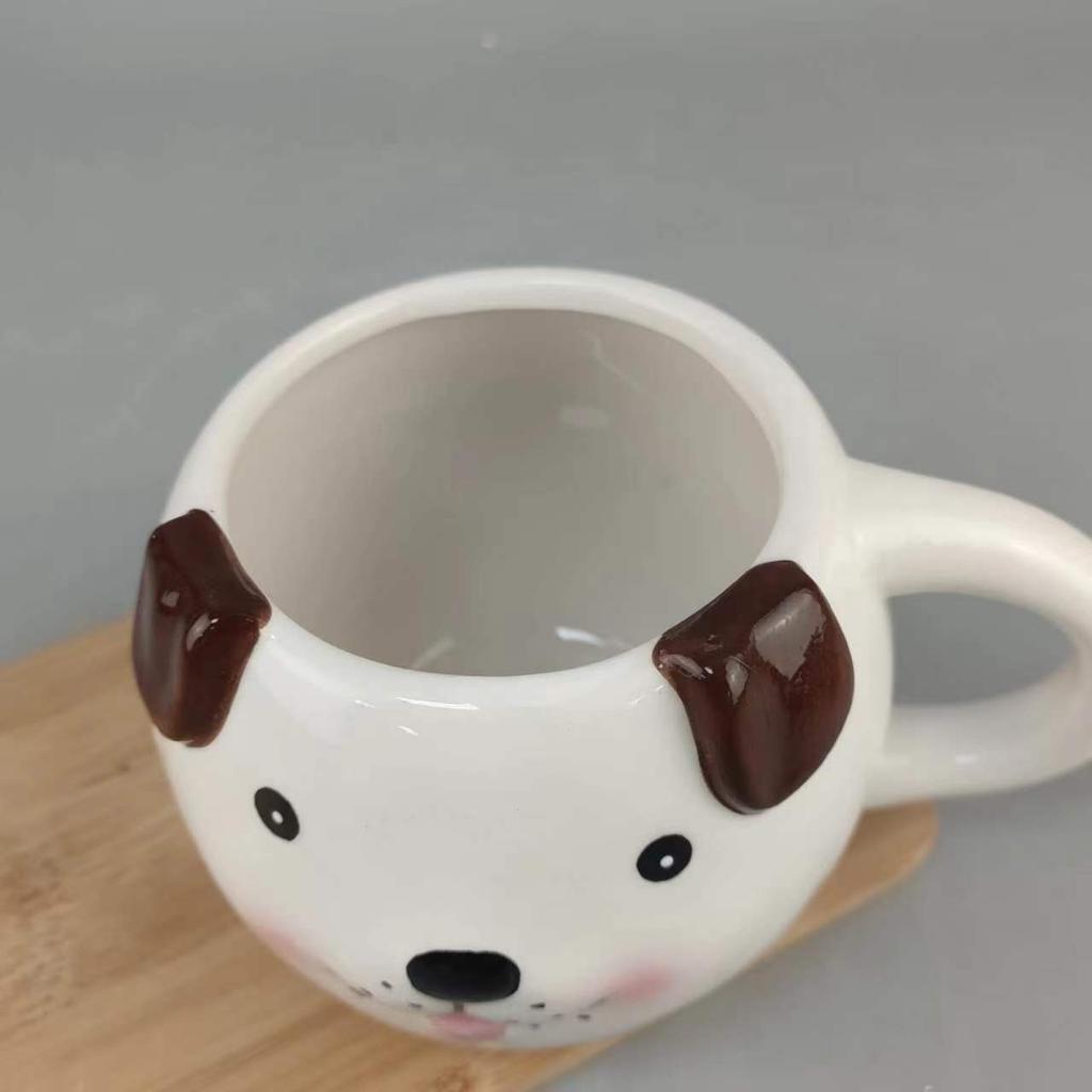 Keramik Niedliche Version Niedliche Welpentasse Kreative Tasse Personalisierte Büro-Frühstückstasse Kundenspezifische Keramik-Paar-Wasserbecher
