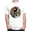 Custom Male Dragon And Tiger Yin Yang Symbol T Shirts Short Sleeve Cotton Tshirt Leisure Tees Slim Fit Clothes