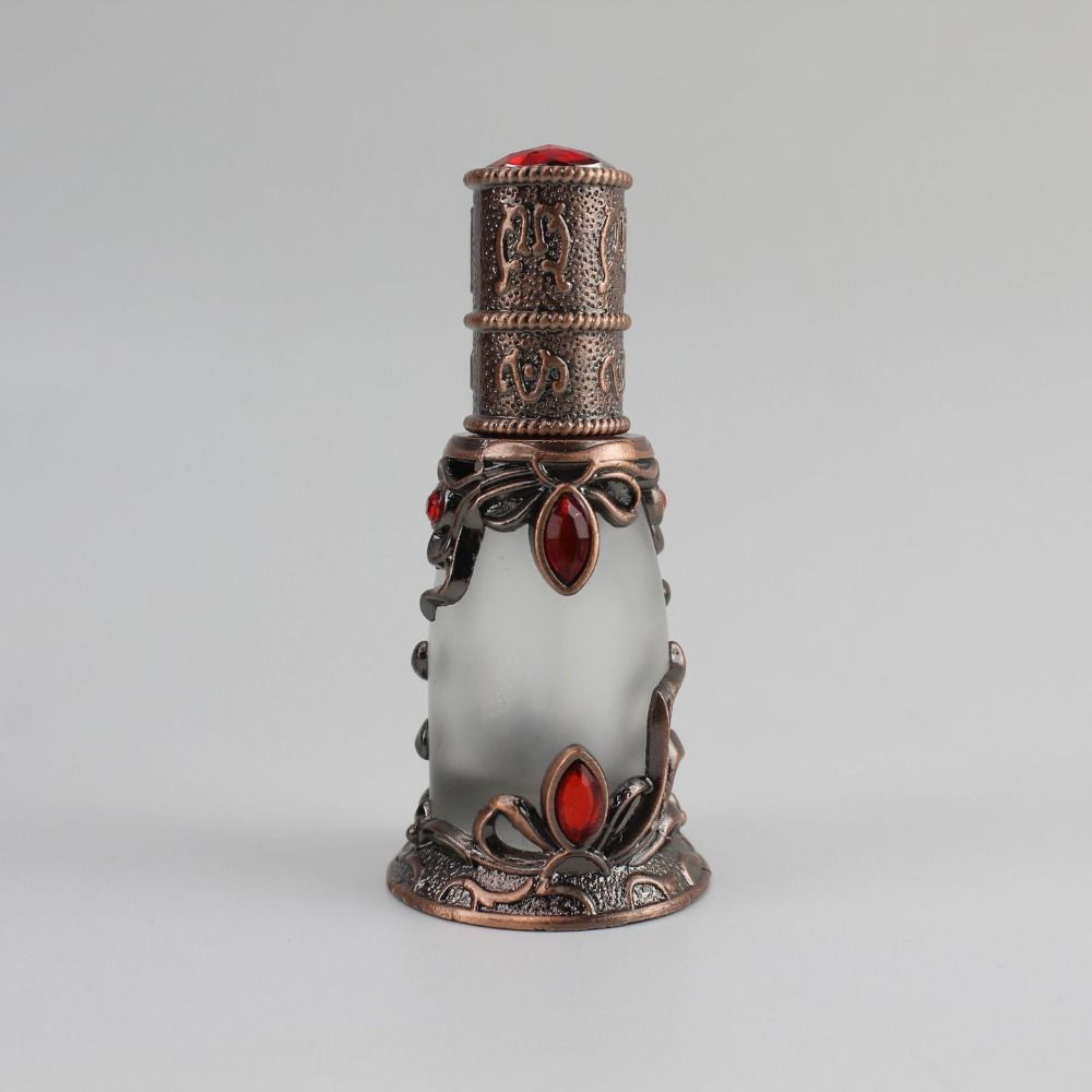 Refillable Retro Essential Oil Bottle Arab Style Empty Dispenser Diffuser Desktop Adorn