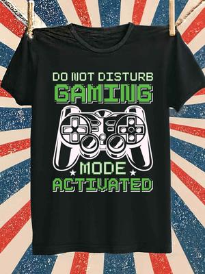 Gamer Mode Activated Game Console T-Shirt 100% Cotton O-Neck Short Sleeve Summer Casual Mens T-shirt Streetwear - Men's Summe...