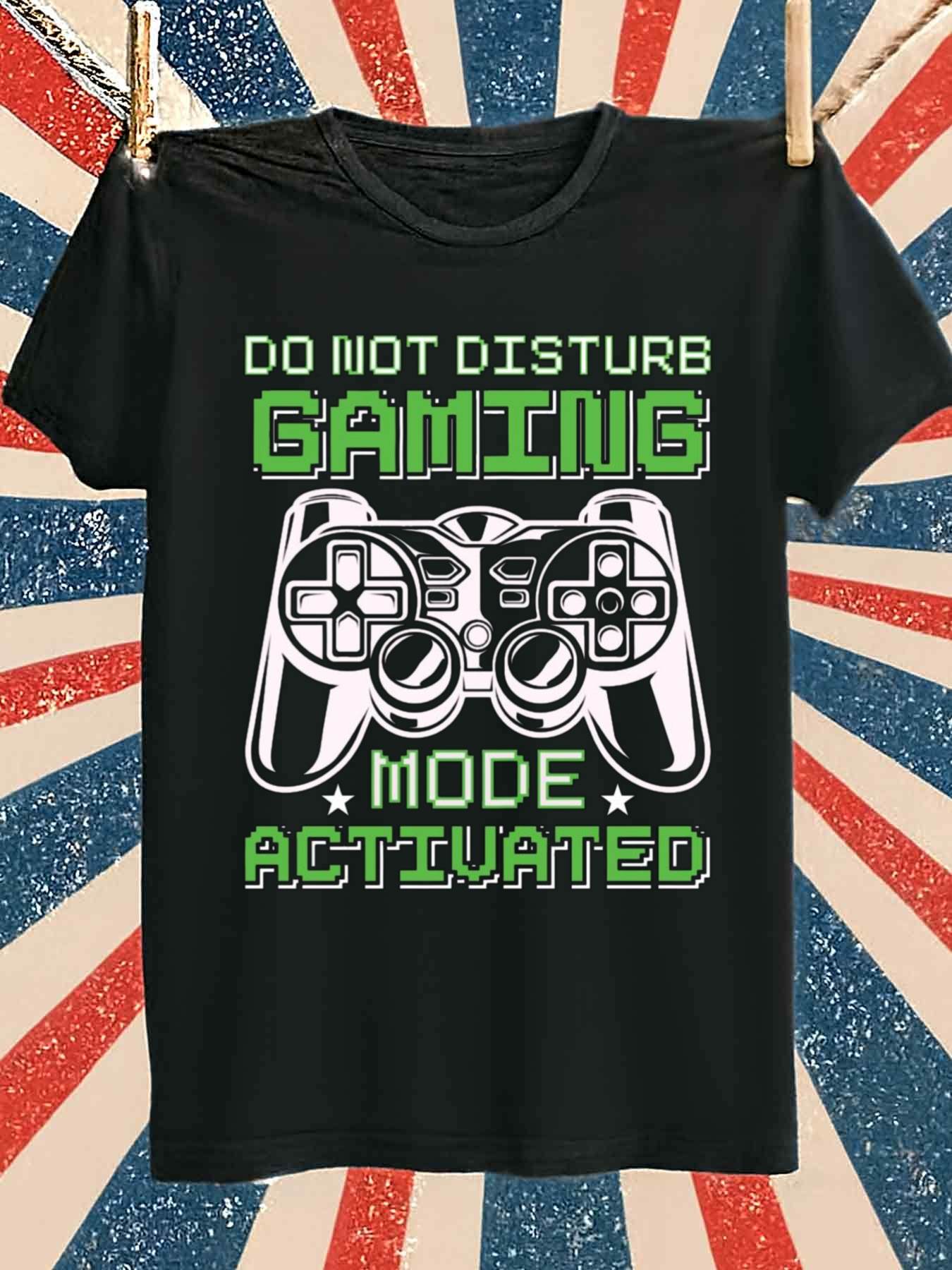 

Gamer Mode Activated Game Console T-Shirt 100% Cotton O-Neck Short Sleeve Summer Casual Mens T-shirt Streetwear - Men s Summe... S разноцветный