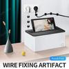 111/11PCS Cable Organizer Self Adhesive Cable Clips Table Cable Management Clamp Adjustable Cord Holder TV Charging Wire Winder