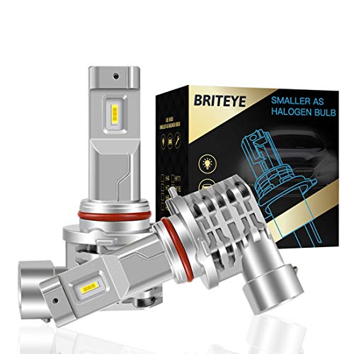 Briteye hb3 LED High Beam LED Bulb Headlight 9005 Integrated 6500K White CREE Chip Fanless Car Vehicle Inspection Compliant (2 Pieces)