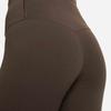 Nike Zenvy Series Solid Color Low-Intensity High-Waist Quick-Dry Slim Fit Cropped Sports Leggings Women Bottoms Brown DQ6016-237