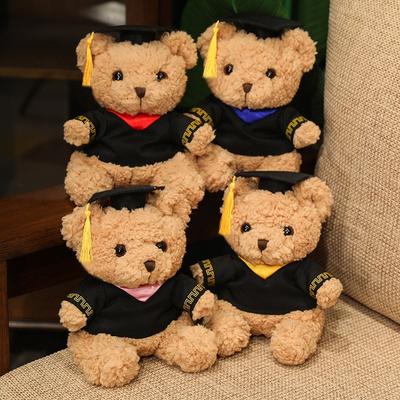 Doctor Hat Bachelor Bear Doll Plush Toy Graduation Teddy Bear Doll Ragdoll Graduation Season Gift