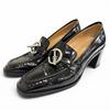 Great Loafers Glenn Metal Square Toe Patent Leather Heel Loafers Pumps 36 Used