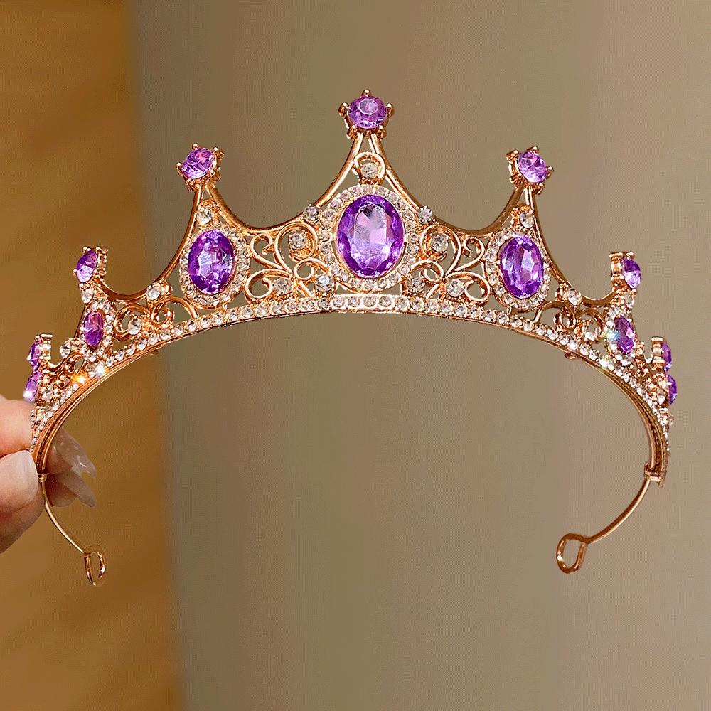 Multi- Premium Crown 1 Piece Set for Cute Girls Birthday Gift Party Show Essential Stylish Accessory